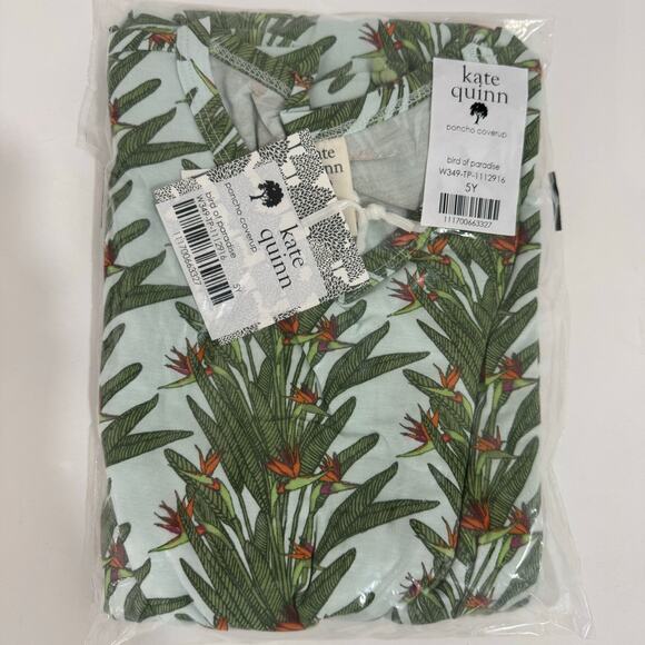 Kate Quinn Birds of Paradise Poncho Coverup Size 5Y Bamboo - Picture 2 of 5